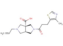 (3aR*,6aR*)-2-allyl-5-[3-(4-methyl-1,3-thiazol-5-yl)propanoyl]hexahydropyrrolo[3,4-c]pyrrole-3a(1H)-carboxylic acid