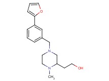 2-{4-[3-(2-furyl)benzyl]-1-methyl-2-piperazinyl}ethanol