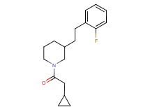 1-(cyclopropylacetyl)-3-[2-(2-fluorophenyl)ethyl]piperidine