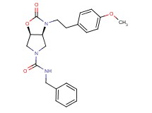 (3aS*,6aR*)-N-benzyl-3-[2-(4-methoxyphenyl)ethyl]-2-oxohexahydro-5H-pyrrolo[3,4-d][1,3]oxazole-5-carboxamide