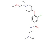 3-chloro-N-[2-(dimethylamino)ethyl]-4-{[1-(2-methoxy-1-methylethyl)-4-piperidinyl]oxy}benzamide