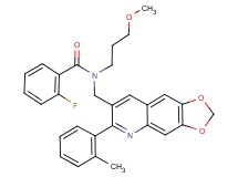 2-fluoro-N-(3-methoxypropyl)-N-{[6-(2-methylphenyl)[1,3]dioxolo[4,5-g]quinolin-7-yl]methyl}benzamide