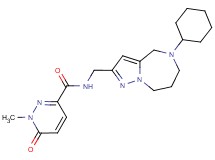 N-[(5-cyclohexyl-5,6,7,8-tetrahydro-4H-pyrazolo[1,5-a][1,4]diazepin-2-yl)methyl]-1-methyl-6-oxo-1,6-dihydropyridazine-3-carboxamide