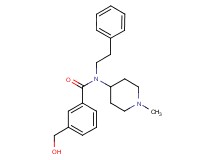3-(hydroxymethyl)-N-(1-methyl-4-piperidinyl)-N-(2-phenylethyl)benzamide