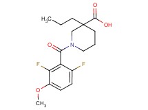 1-(2,6-difluoro-3-methoxybenzoyl)-3-propylpiperidine-3-carboxylic acid