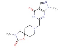 3-methyl-8-[(1-methyl-4-oxo-4,5-dihydro-1H-pyrazolo[3,4-d]pyrimidin-6-yl)methyl]-1-oxa-3,8-diazaspiro[4.5]decan-2-one