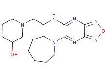 1-(2-{[6-(1-azepanyl)[1,2,5]oxadiazolo[3,4-b]pyrazin-5-yl]amino}ethyl)-3-piperidinol