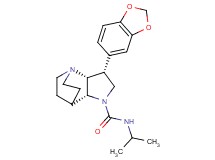 (3R*,3aR*,7aR*)-3-(1,3-benzodioxol-5-yl)-N-isopropylhexahydro-4,7-ethanopyrrolo[3,2-b]pyridine-1(2H)-carboxamide