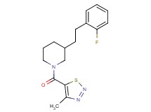 3-[2-(2-fluorophenyl)ethyl]-1-[(4-methyl-1,2,3-thiadiazol-5-yl)carbonyl]piperidine