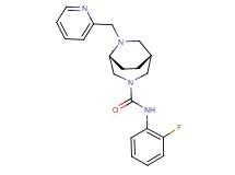 (1R*,5R*)-N-(2-fluorophenyl)-6-(2-pyridinylmethyl)-3,6-diazabicyclo[3.2.2]nonane-3-carboxamide