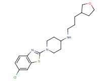 1-(6-chloro-1,3-benzothiazol-2-yl)-N-[3-(tetrahydrofuran-3-yl)propyl]piperidin-4-amine