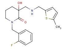 1-(2-fluorobenzyl)-3-hydroxy-3-({[(5-methyl-2-thienyl)methyl]amino}methyl)-2-piperidinone