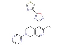 6-methyl-2-(2-pyrazinyl)-5-[5-(1,3-thiazol-4-yl)-1,2,4-oxadiazol-3-yl]-1,2,3,4-tetrahydro-2,7-naphthyridine