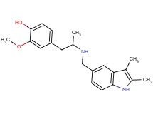 4-(2-{[(2,3-dimethyl-1H-indol-5-yl)methyl]amino}propyl)-2-methoxyphenol