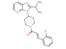 3-{1-[(2E)-3-(2-chlorophenyl)-2-propenoyl]-4-piperidinyl}-2-isopropyl-3H-imidazo[4,5-b]pyridine