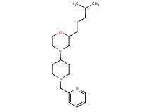 2-(4-methylpentyl)-4-[1-(2-pyridinylmethyl)-4-piperidinyl]morpholine