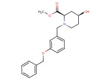 methyl (2R*,4S*)-1-[3-(benzyloxy)benzyl]-4-hydroxypiperidine-2-carboxylate