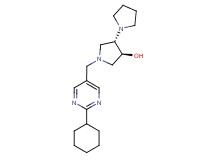 (3'S*,4'S*)-1'-[(2-cyclohexylpyrimidin-5-yl)methyl]-1,3'-bipyrrolidin-4'-ol