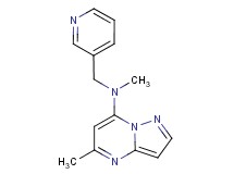 N,5-dimethyl-N-(3-pyridinylmethyl)pyrazolo[1,5-a]pyrimidin-7-amine