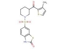 6-({3-[(3-methyl-2-thienyl)carbonyl]-1-piperidinyl}sulfonyl)-1,3-benzothiazol-2(3H)-one