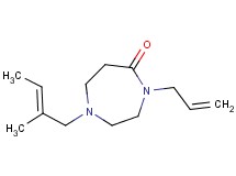 4-allyl-1-[(2E)-2-methyl-2-buten-1-yl]-1,4-diazepan-5-one