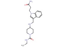 4-({[1-(3-amino-3-oxopropyl)-1H-indol-3-yl]methyl}amino)-N-ethylpiperidine-1-carboxamide