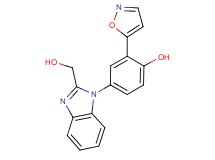 4-[2-(hydroxymethyl)-1H-benzimidazol-1-yl]-2-isoxazol-5-ylphenol