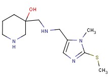 3-[({[1-methyl-2-(methylthio)-1H-imidazol-5-yl]methyl}amino)methyl]-3-piperidinol dihydrochloride