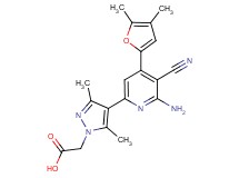 {4-[6-amino-5-cyano-4-(4,5-dimethyl-2-furyl)pyridin-2-yl]-3,5-dimethyl-1H-pyrazol-1-yl}acetic acid