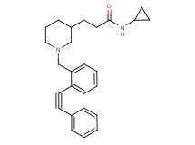 N-cyclopropyl-3-{1-[2-(phenylethynyl)benzyl]-3-piperidinyl}propanamide