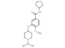 3-[(1-isopropylpiperidin-4-yl)oxy]-4-methoxy-N-(tetrahydrofuran-3-yl)benzamide