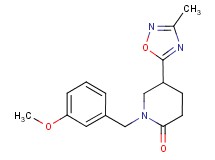 1-(3-methoxybenzyl)-5-(3-methyl-1,2,4-oxadiazol-5-yl)-2-piperidinone