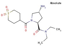 (4R)-4-amino-1-[(1,1-dioxidotetrahydro-2H-thiopyran-4-yl)carbonyl]-N,N-diethyl-L-prolinamide