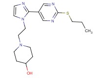 1-(2-{2-[2-(propylthio)pyrimidin-5-yl]-1H-imidazol-1-yl}ethyl)piperidin-4-ol