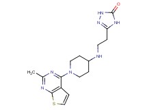 5-(2-{[1-(2-methylthieno[2,3-d]pyrimidin-4-yl)piperidin-4-yl]amino}ethyl)-2,4-dihydro-3H-1,2,4-triazol-3-one