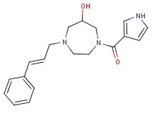 1-[(2E)-3-phenylprop-2-en-1-yl]-4-(1H-pyrrol-3-ylcarbonyl)-1,4-diazepan-6-ol
