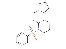 3-({2-[2-(1-pyrrolidinyl)ethyl]-1-piperidinyl}sulfonyl)pyridine