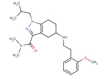 1-isobutyl-5-{[2-(2-methoxyphenyl)ethyl]amino}-N,N-dimethyl-4,5,6,7-tetrahydro-1H-indazole-3-carboxamide
