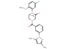 (1S*,4S*)-2-(5-chloro-2-methoxyphenyl)-5-[3-(3,5-dimethyl-1H-pyrazol-1-yl)benzoyl]-2,5-diazabicyclo[2.2.1]heptan-3-one