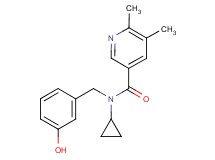 N-cyclopropyl-N-(3-hydroxybenzyl)-5,6-dimethylnicotinamide