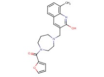3-{[4-(2-furoyl)-1,4-diazepan-1-yl]methyl}-8-methyl-2-quinolinol