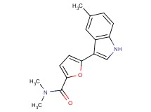 N,N-dimethyl-5-(5-methyl-1H-indol-3-yl)-2-furamide