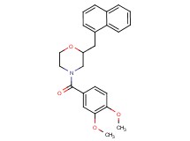 4-(3,4-dimethoxybenzoyl)-2-(1-naphthylmethyl)morpholine