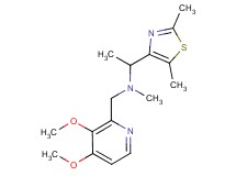 N-[(3,4-dimethoxy-2-pyridinyl)methyl]-1-(2,5-dimethyl-1,3-thiazol-4-yl)-N-methylethanamine