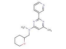 N,6-dimethyl-2-pyridin-3-yl-N-(tetrahydro-2H-pyran-2-ylmethyl)pyrimidin-4-amine