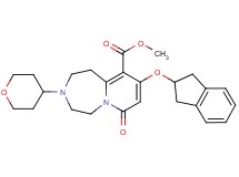 methyl 9-(2,3-dihydro-1H-inden-2-yloxy)-7-oxo-3-(tetrahydro-2H-pyran-4-yl)-1,2,3,4,5,7-hexahydropyrido[1,2-d][1,4]diazepine-10-carboxylate