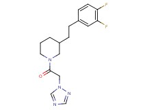 3-[2-(3,4-difluorophenyl)ethyl]-1-(1H-1,2,4-triazol-1-ylacetyl)piperidine