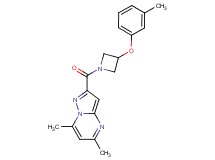 5,7-dimethyl-2-{[3-(3-methylphenoxy)-1-azetidinyl]carbonyl}pyrazolo[1,5-a]pyrimidine