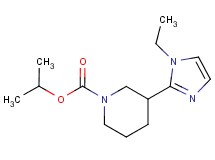 isopropyl 3-(1-ethyl-1H-imidazol-2-yl)-1-piperidinecarboxylate