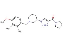 1-(4-methoxy-2,3-dimethylbenzyl)-3-[4-(1-pyrrolidinylcarbonyl)-1H-1,2,3-triazol-1-yl]piperidine